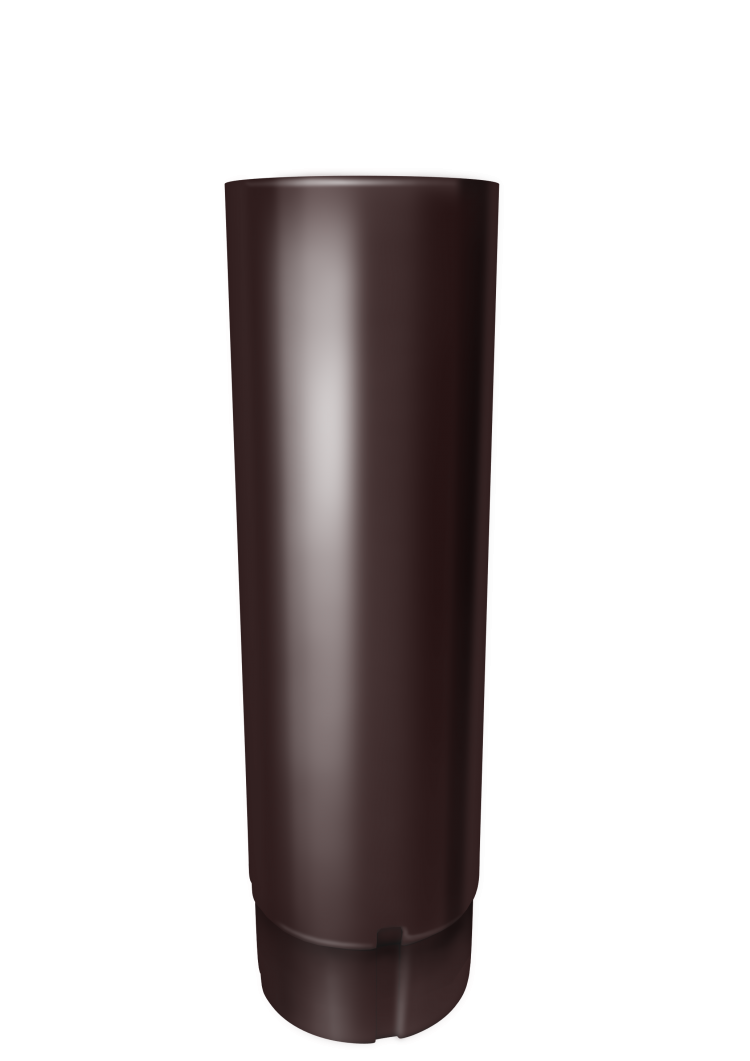 Труба водосточная металлическая 3 м ATTAHAI 90 мм цвет шоколад   