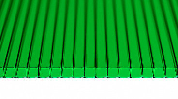 Сотовый поликарбонат 6мм цвет зеленый 