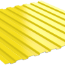 Профнастил НС 8 цвет жёлтый Super 1018